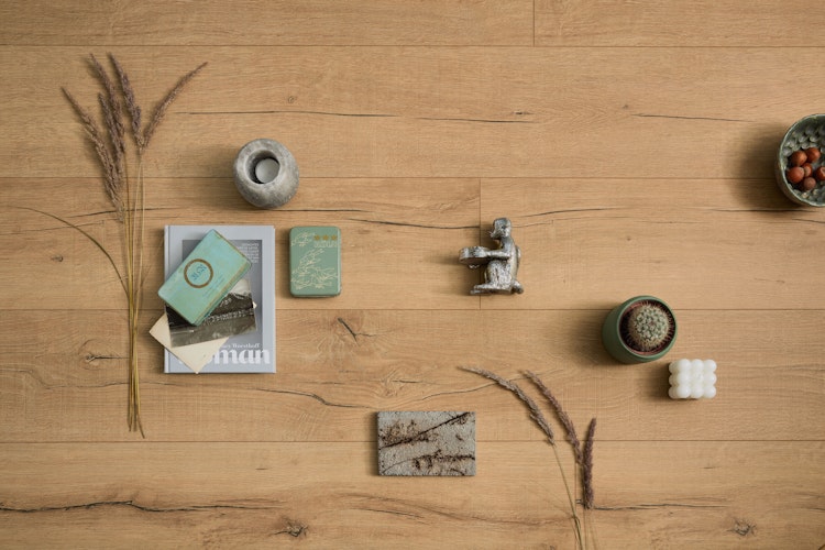 MEISTER Designboden MeisterDesign. comfort DL 600 S 2052 x 219 x 9 mm 7114 Altholzeiche natur Porensynchron-Struktur