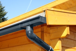 Kunststoff Dachrinnenset für Karibu Eco Doppelcarport anthrazit
