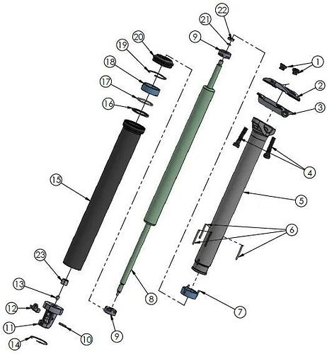 CONTEC Service-Kit Nara Drop Kit A 100 mm schwarz kompatibel für Ø 30, 9 mm