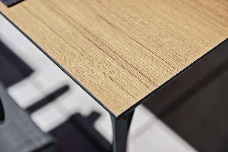 Kettler HPL Tischplatte Teak-Optik mit Fräsung, 160 x 95 cm - Sonderaktion