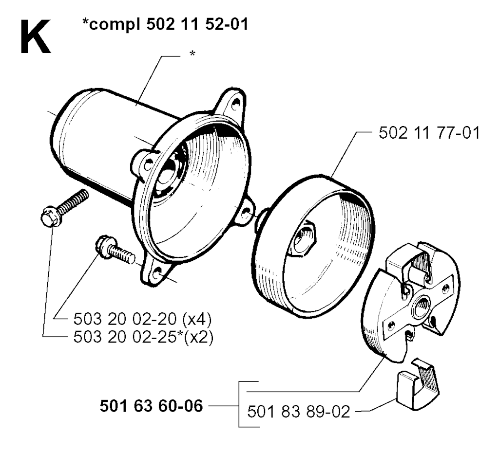 Explosionszeichnung Ersatzteile