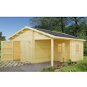 Vorschaubild Palmako Garage Roger 21,9+5,2 m² - 44 mm - mit Holztor