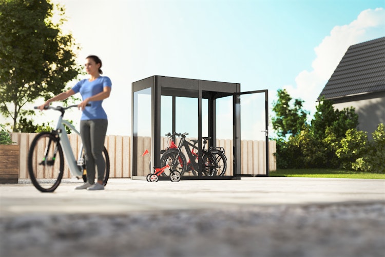 SunElements Design Gewächshaus/Sommergarten SunGarden Energy mit 275 Wp PV-Dach