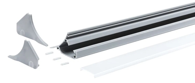 Paulmann LED Strip Profil Corner 2m in Grau