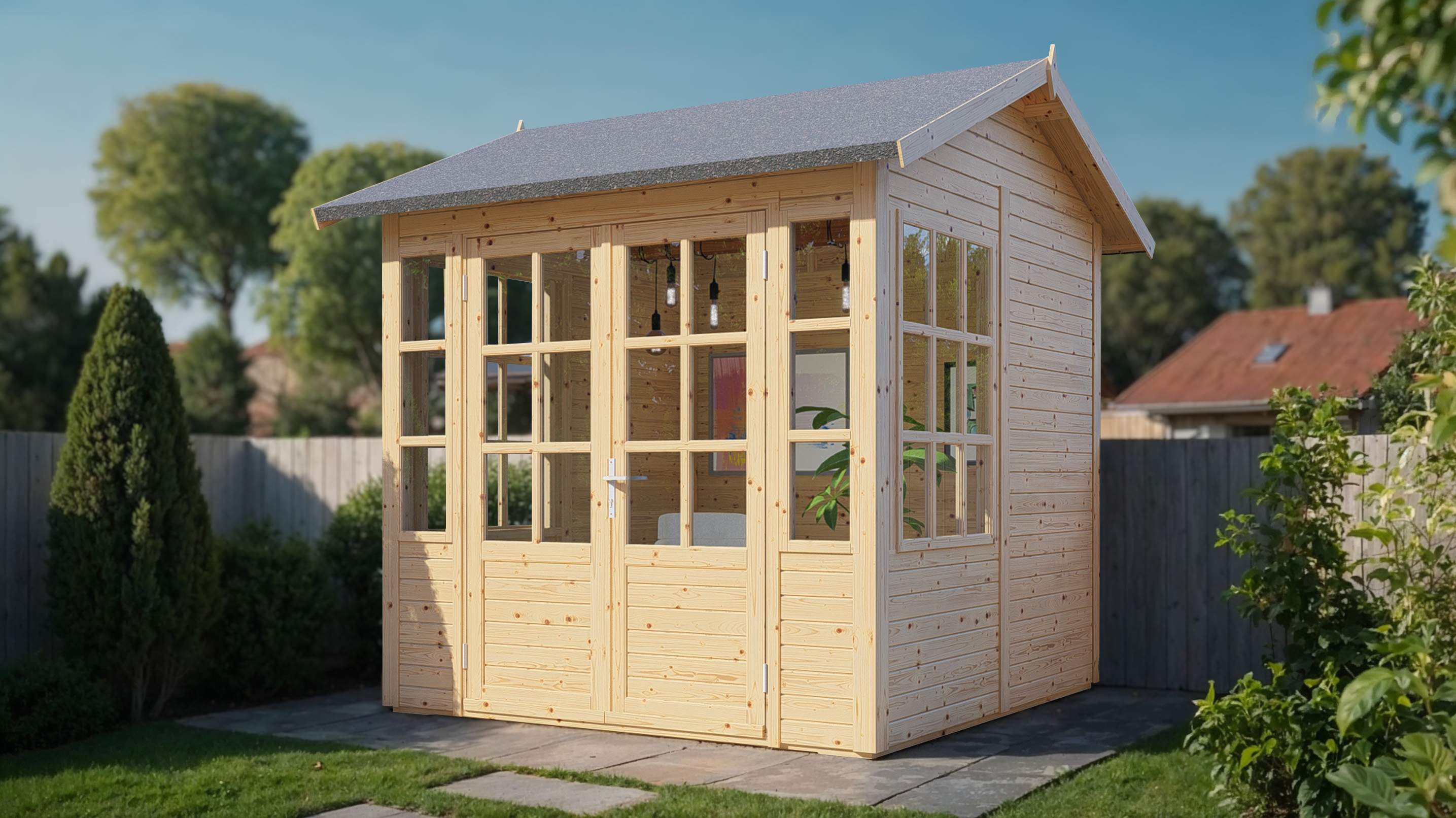 Bertilo Element-Gartenhaus Teahouse - 19 mm