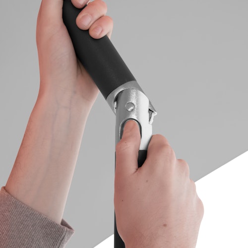 doppler Mittelmastschirm myZONE 300 Push up, Aluminium Anthrazit / 100 % Polyester 180 g/m²