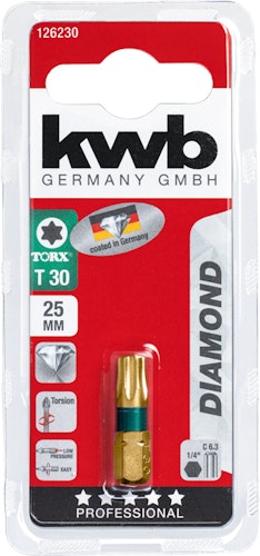 kwb Bit 25mm Torx 30 Diamond SB 126230