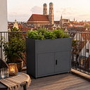 Vorschaubild KGT Hochbeet UrbanGrow M-Space inkl. Stauraum - B 101 x T 51 x H 86 cm