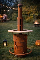 Badeko Stehtischofen in Edelrostoptik