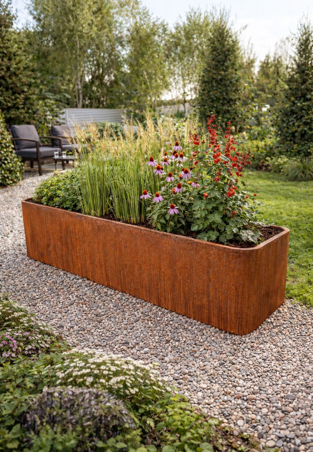 Badeko Pflanzeinfassung ,,Riva 2000“ in Edelrostoptik