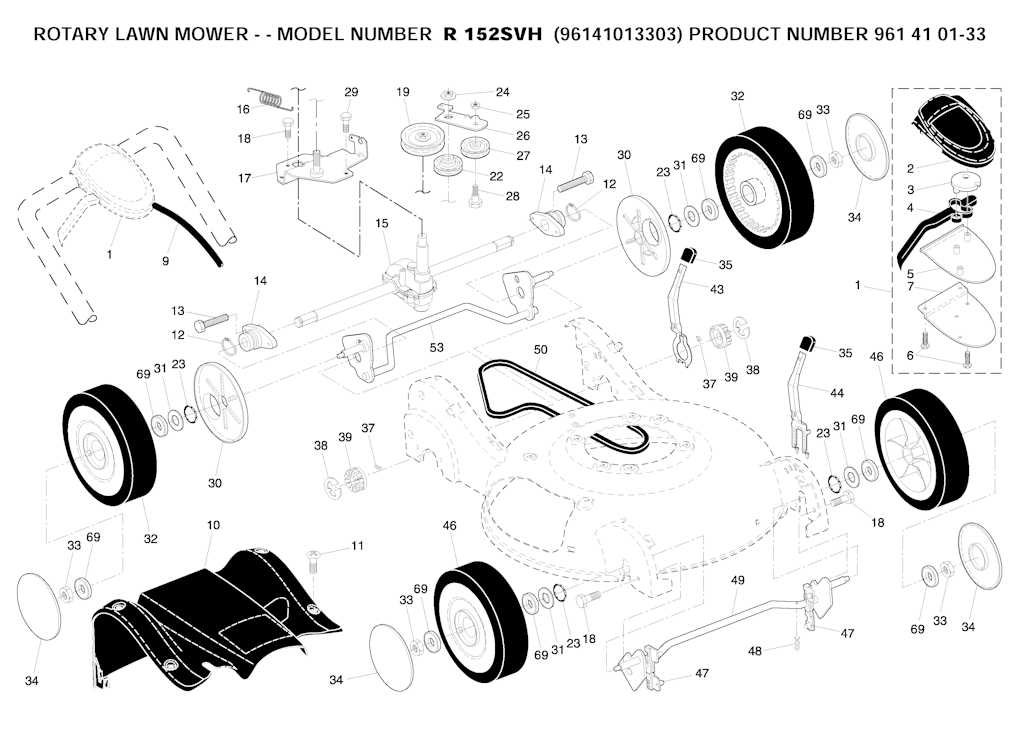 Explosionszeichnung Ersatzteile