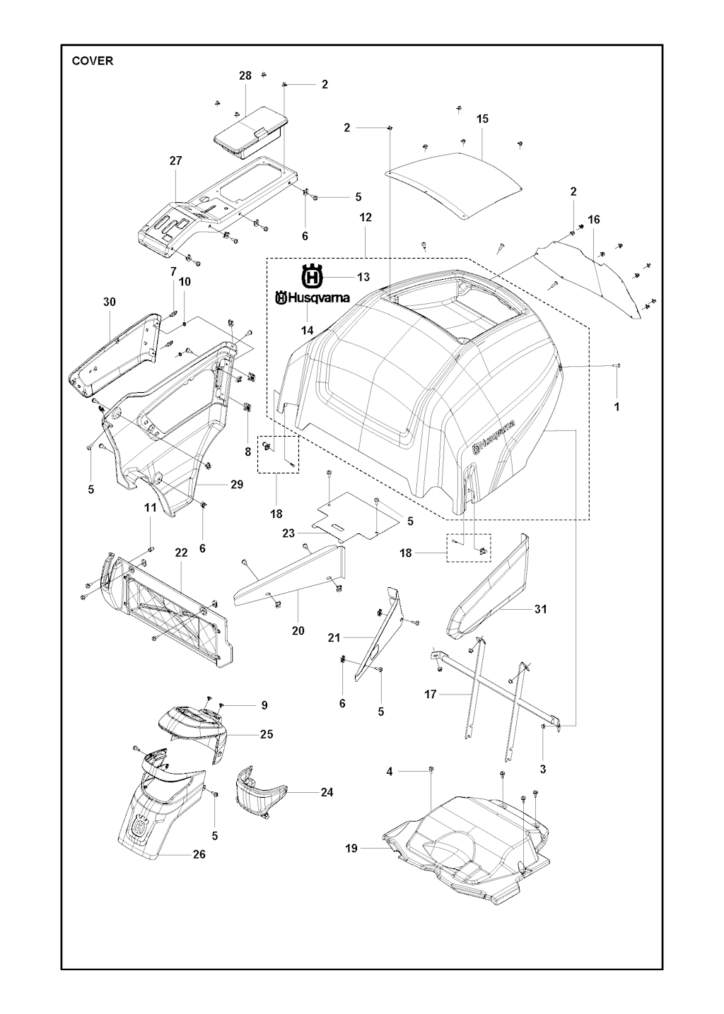 Explosionszeichnung Ersatzteile
