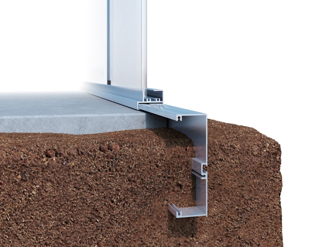 KGT Fundamentrahmen für Gewächshaus Rhodo Typ III + Typ IV