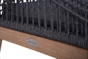 Vorschaubild Garden Pleasure Gartenmöbel Set ARVADA / POMONA, Tisch Ø 110 + 4 Sessel, Akazie / Rope / Kissen 100 % Polyester