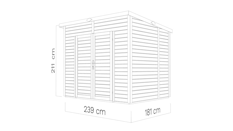 Bertilo Gerätehaus Timmo 4 - 19 mm