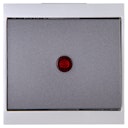 Vorschaubild Kopp Kontrollschalter MALTA silber/anthrazit beleuchtet