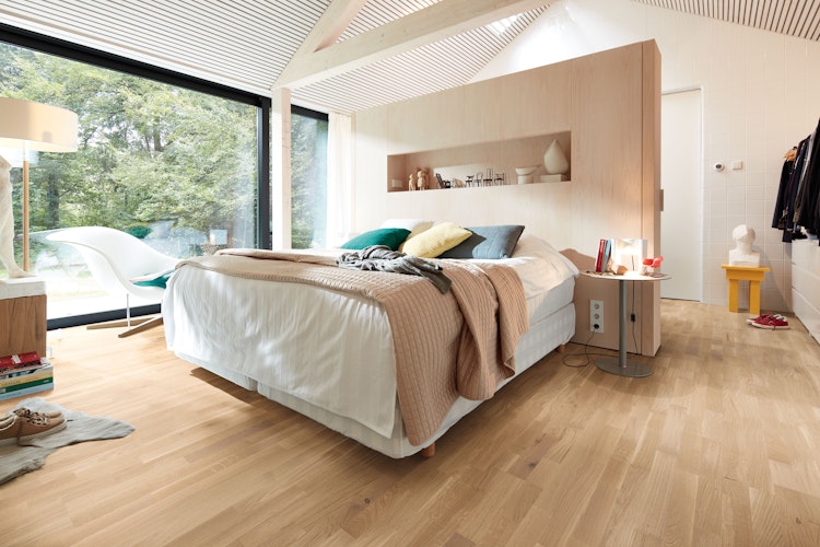 MEISTER Parkettboden MeisterParkett. longlife PC 200 2400 x 200 x 13 mm 9037 Eiche lebhaft creme gebürstet ultramattlackiert