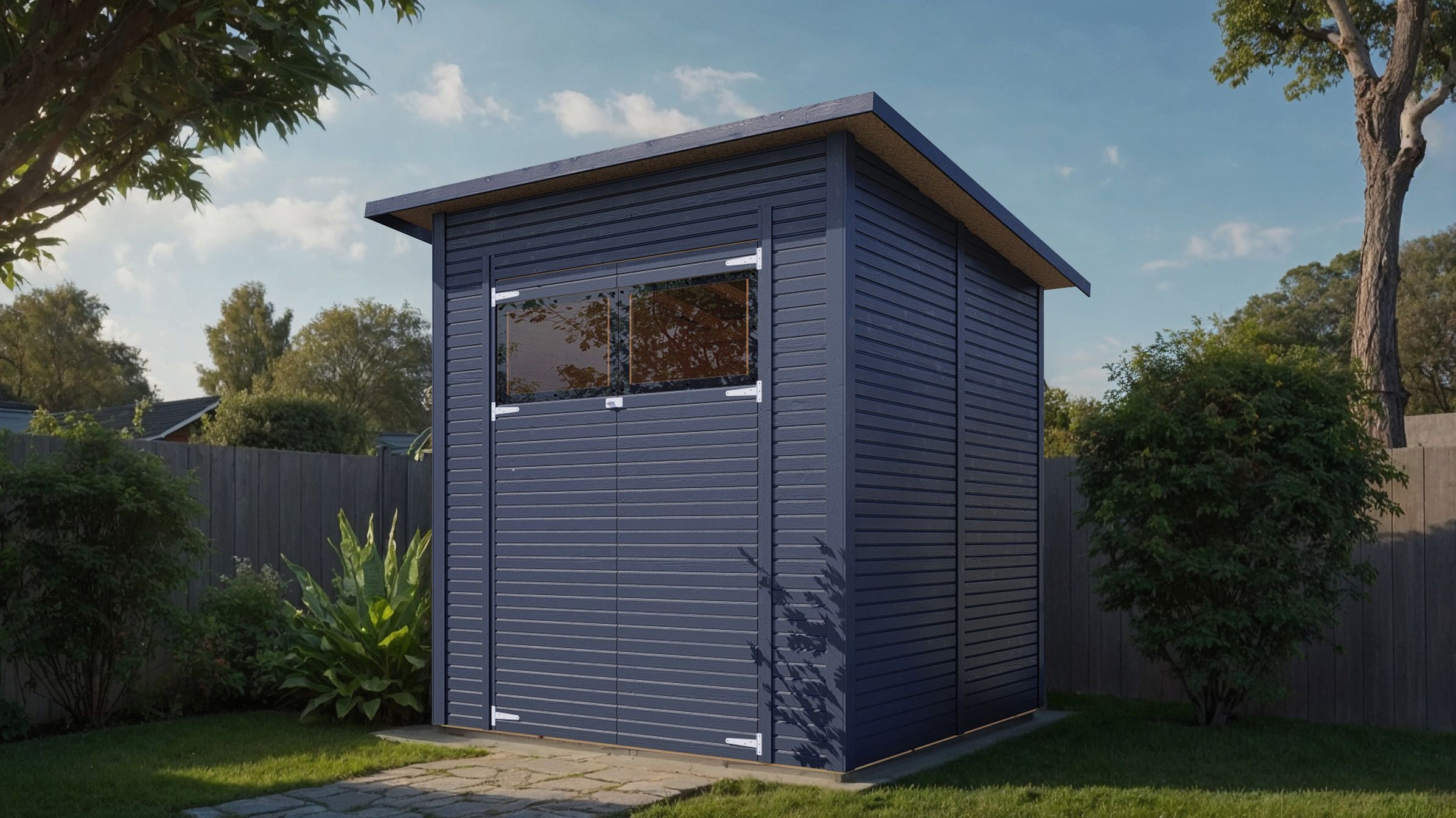 Bertilo Element-Gartenhaus Pent Modern 3 - 18 mm