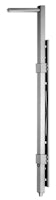 Alberts® Bodenschieber f.Holz-oder Metalltore,galv.blau verz.,z.Anschrauben,Höhe 500mm 