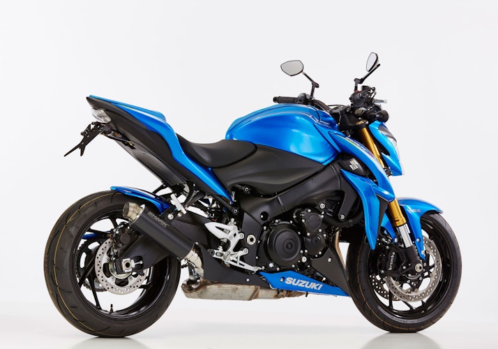 SHARK SLIP-ON Aluminium eloxiert schwarz SRC 4 für SUZUKI GSX-S 1000,GSX-S 1000F EURO3 EURO4 