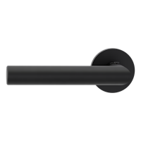 Griffwerk VAYA 128 LUCIA fast2fix Fast2Fix Rosetten rund smart2lock L Graphitschwarz