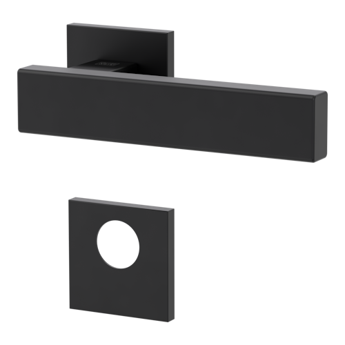 Griffwerk VAYA 200 CUBICO fast2fix Fast2Fix Rosetten eckig Rundzylinder Graphitschwarz