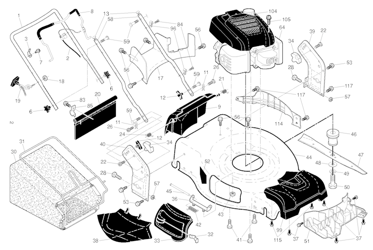 Husqvarna Rasenmäher gelegentliche Nutzung 96145001100 HU800AWD