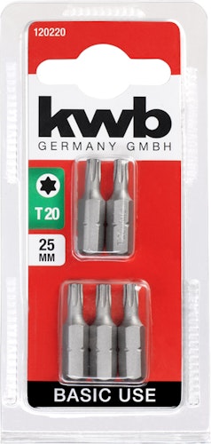 kwb 5 Bits 25mm Torx 20 Basic SB 120220