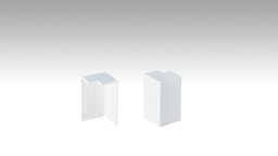 MEISTER Außenecken Fußleiste Profil 8PK/18PK (2 Stk./VPE selbstklebend)  Weiß 2001Zubehörbild