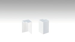 MEISTER Außenecken Fußleiste Profil 8PK/18PK (2 Stk./VPE selbstklebend)  Weiß 2001