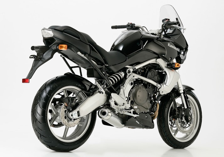 HURRIC SLIP-ON Schalldämpfer Rac 1 Aluminium poliert für KAWASAKI ER-6f,ER-6n,Versys 650