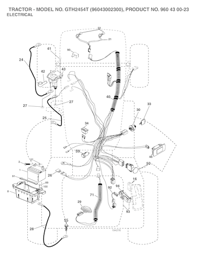 Husqvarna Gartentraktoren GTH2454 T, 96043002300, 2006-03