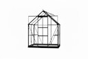 Vorschaubild Halls Gewächshaus Icon 6 - 2,5 m² / 3,7 m² / 4,9 m² / 6,1 m² inkl. gratis Fundament/Fallrohr bei Farbe schwarz
