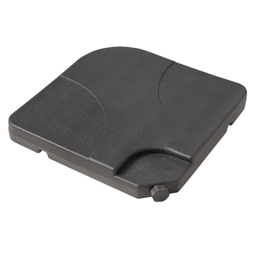 Derby Füllplatte 25 kg, 4er-Set, Kunststoff Schwarz