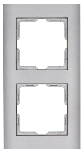 Kopp Abdeckrahmen 2-fach ATHENIS edelstahl