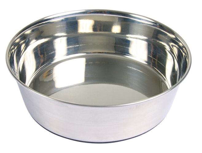 TRIXIE Napf aus Edelstahl mit Gummiboden Hundenapf