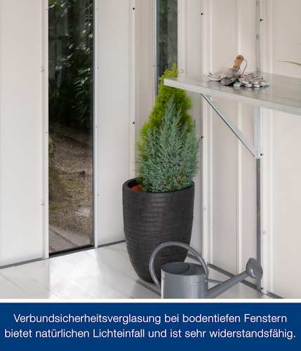 Hörmann Metall-Gerätehaus Juno JSD mit Satteldach