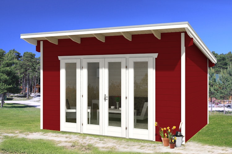 Skan Holz 28 mm Gartenhaus Ostende 2