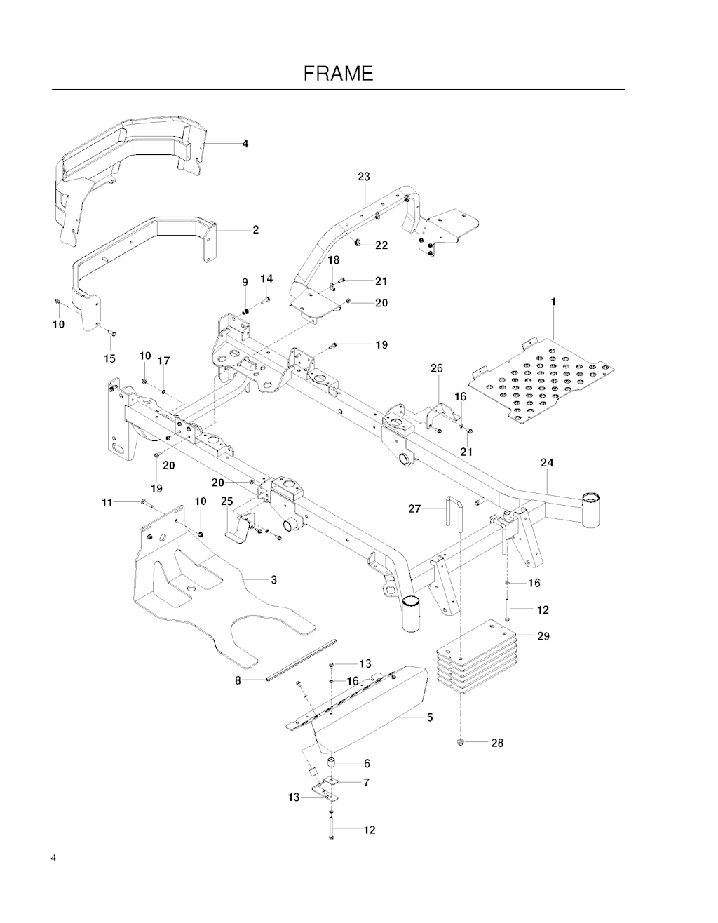 Explosionszeichnung Ersatzteile