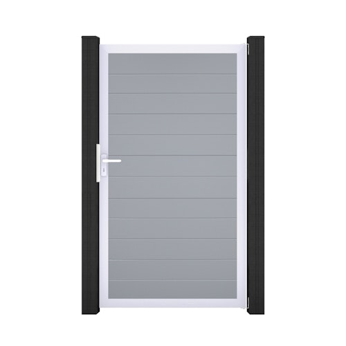 GroJa BasicLine Schmal Einzeltor Rahmen Aluminium EV1 1000 x 1800 mm