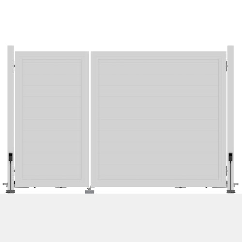 TraumGarten SYSTEM BOARD XL Doppeltor auf Maß mit E-Antrieb