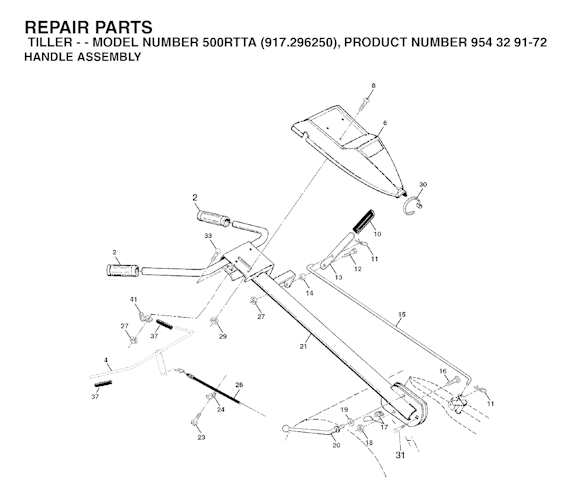 Husqvarna Motorhacken 500RTT A, 917296250, 2003-04