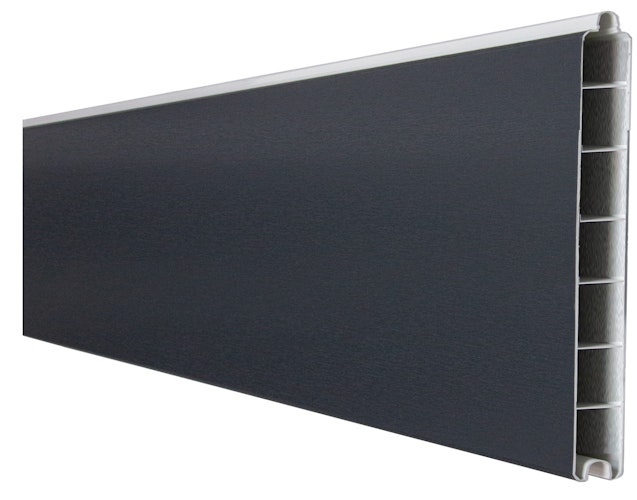 GroJa BasicLine PVC Stecksystem Einzelprofil schmal 180 x 15 x 1,9 cm