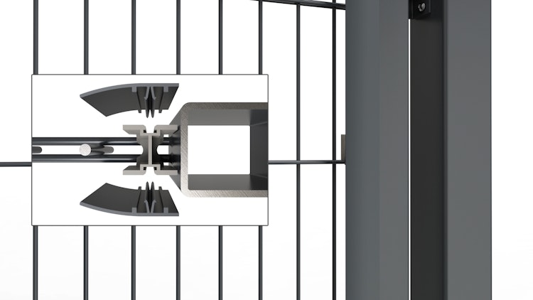 dz MAZUfix Klemmleisten-Set für Doppeltore 8/6/8