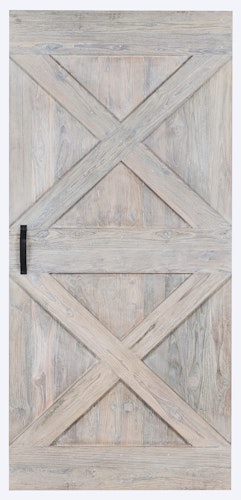 INDO Barndoor Teak Colored IBDJT210100W White washed