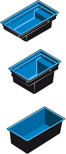 Ubbink Teichbecken Quadra C3 - 365 l