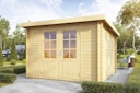 Vorschaubild Wolff Finnhaus Blockbohlenhaus Pia 3030 - 34 mm