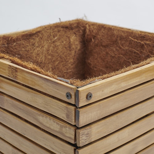 BambusBASIS Pflanzkübel quadratisch 