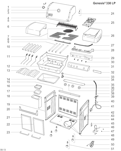 Weber Genesis E-330 LP Blk w/GBS (2014) (DE/AT)