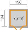 Vorschaubild Weka Gartenhaus 321 ohne Anbau - 19 mm